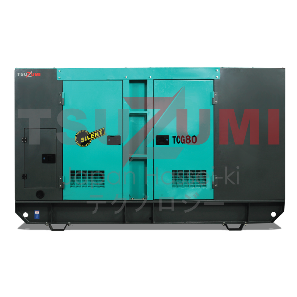 Genset Silent Diesel 80 Kva Tsuzumi TCG80 Kva Engine Powered by Cummins